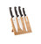 Mercer M21981 3 1/2" 5 Piece Japanese Stain-Resistant Steel Blades With Black Handles