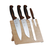 Mercer M21982BR 3 1/2" 5 Piece Japanese Stain-Resistant Steel Blades With Brown Handles