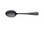 Mercer M35140BK 1.03 Oz. Black Matte Stainless Steel Solid Satin Finish Handle Plating Spoon