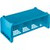 Carlisle C32P114 8 Compartments Polypropylene Blue Opticlean Perma-San Flatware Basket