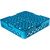 Carlisle RP14 Full Size Polypropylene Blue OptiClean All Purpose Plate/Tray Peg Rack