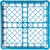 Carlisle RP14 Full Size Polypropylene Blue OptiClean All Purpose Plate/Tray Peg Rack