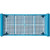 Carlisle C32P214 17.06" W x 7.75" D x 6.88" H 8 Compartments Polypropylene Blue Opticlean Perma-San Flatware Basket