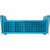 Carlisle C32P214 17.06" W x 7.75" D x 6.88" H 8 Compartments Polypropylene Blue Opticlean Perma-San Flatware Basket