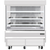 Everest Refrigeration EOMV-60-W-28-S Stainless Steel Interior White Exterior Vertical Open Display Merchandiser - 115V