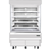 Everest Refrigeration EOMV-72-B-28-S 73 1/4" x 28 3/8" x 60 1/8" 6 Black Stainless Steel Interior Vertical Open Display Merchandiser