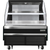 Everest Refrigeration EOMH-48-B-35-T Stainless Steel Interior Black Exterior Horizontal Open Display Merchandiser - 115V