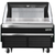 Everest Refrigeration EOMH-48-B-35-S Stainless Steel Interior Black Exterior Vertical Open Display Merchandiser - 115V