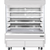Everest Refrigeration EOMV-72-W-28-T 73 1/4" x 28 3/8 x 78" Stainless Steel Interior Vertical Open Display Merchandiser