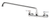 Krowne 12-816L 8" Centers 16" Swing Spout Splash-Mounted Silver Series Faucet