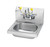 Krowne HS-36 15-3/4" x 15-1/4" Wall Mounted Hand Sink With Eyewash Station