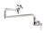 Krowne 16-181L Single Wall Mount Royal Series Pot Filler Faucet with 18" Jointed Spout Shutt-Off Valve