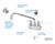 Krowne 14-401L 4" Centers And 6" Gooseneck Spout Royal Series Faucet Splash-Mounted