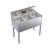 Krowne KR19-33C  36"W x 19"D Stainless Steel Royal Series Underbar Sink Unit