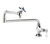 Krowne 16-162L Single-Deck Mount Royal Series Pot Filler Faucet with 18" Jointed Spout Shutt-Off Valve