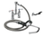 Krowne 20-204L Deck Mount Royal Series Pot Filler with 4" Adjustable Centers 72" Stainless Steel Flexible Hose