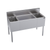 Krowne KR19-M48C-10 48"W x 19"D Stainless Steel Royal Series Underbar Combination Ice Bin