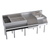 Krowne KR24-W72E-10 72" x 24" With Blender & Liquor Stations Royal Series Underbar Ice Bin/Cocktail Station