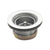Krowne 23-121 2 1/2" Top Diameter Stainless Steel 1 1/2" Full Flange Drain