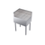Krowne KR19-C24L 24" W x 36.5" H Stainless Steel Royal Series Underbar Corner Drainboard