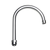 Krowne 19-228L 6"W x 8-1/2"H Silver Series Replacement Gooseneck Spout