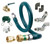 Krowne M5024K10 24" Royal Series Moveable Gas Connection Kit With 2 Elbows Full Port Valve And Quick Disconnect - 0.5"