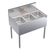 Krowne KR24-33C 36"W x 24"D Stainless Steel Royal Series Underbar Sink Unit