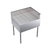 Krowne KR24-C30R 30"W x 24"D x 36-1/2"H Stainless Steel Royal Series Underbar Corner Drainboard