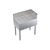 Krowne KR19-C30R  30"W x 19"D x 36-1/2"H Stainless Steel Royal Series Underbar Corner Drainboard