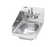 Krowne HS-9-LS 12 1/2"W x 17 1/4"D x 13 3/8"H Wall Mount Stainless Steel Space Saver Hand Sink