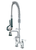 Krowne 18-406L Deck Mount Royal Series Space Saver Pre-Rinse Assembly with Add-On Faucet 4" Centers
