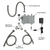 Krowne 16-654P Deck Mount Royal Series Electronic Faucet with 4-1/2" Straight Spout