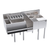 Krowne KR24-MX54-7 54"W x 24"D Built-In 7-Circuit Cold Plate Splash Mount Royal Series Faucet Single Zero-Step Speed Station