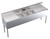 Krowne KR19-73C  84"W x 19"D Stainless Steel Royal Series Underbar Sink Unit