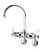 Krowne 15-601L Splash Mounted Royal Series Faucet with 2-1/4" to 8-1/4| Adjustable Center 6" Grooseneck Spout