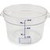 Carlisle 1076707 12 Qt. Clear Round Polycarbonate StorPlus Container