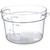 Carlisle 1076707 12 Qt. Clear Round Polycarbonate StorPlus Container
