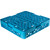 Carlisle RG914 9 Compartments Full Size Polypropylene Blue OptiClean Dishwasher Glass Rack