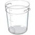 Carlisle 1076407 4 Qt. Clear Polycarbonate Round StorPlus Food Storage Container