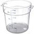 Carlisle 1076807 18 Qt. Clear Round StorPlus Container