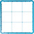 Carlisle RE914 9 Compartments Full Size Blue OptiClean Divided Glass Rack Extender