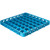 Carlisle RE4914 49 Compartments Full Size Blue OptiClean Divided Glass Rack Extender