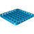 Carlisle RE4914 49 Compartments Full Size Blue OptiClean Divided Glass Rack Extender