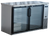 Spartan Refrigeration SSGBB-60 60.75" W Stainless Steel 2 Glass Doors Back Bar - 115 Volts