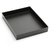 American Metalcraft MTB1512 15" L x 12" W x 2"H Rectangular Break-Resistant Black Twilight Market Tray