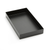 American Metalcraft MTB159 15" L x 9" W x 2" H Rectangular Break-Resistant Black Twilight Market Tray