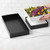 American Metalcraft SBBS 8.13" x 8.13" x 2" Black Metal Square Twilight Market Tray