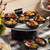 American Metalcraft MFP41 5 Oz. 4.38" L x 1.25" H 6.25" L Black Round Melamine Fry Pan