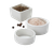 American Metalcraft PSLT2 1 Oz. White Porcelain Salt and Pepper Dish