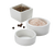 American Metalcraft PSLT17 0.5 Oz. White Porcelain Salt and Pepper Dish